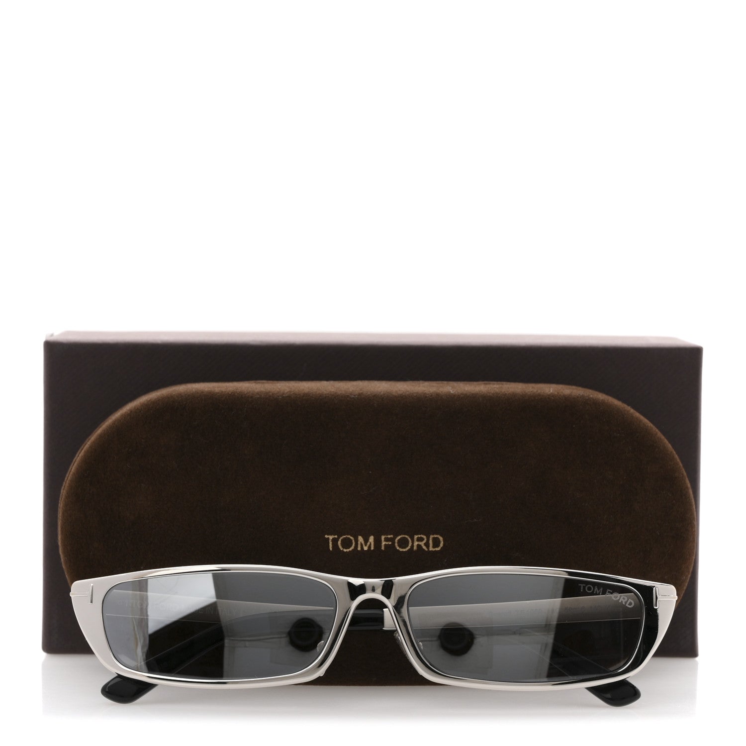 Tom Ford Square Everett Sunglasses TF1059 Silver 8 of 8