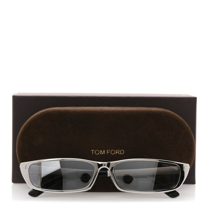 Tom Ford Square Everett Sunglasses TF1059 Silver 8 of 8