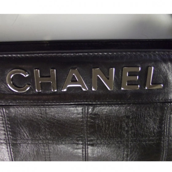 Chanel Leather Lax Pochette Black 10 of 10
