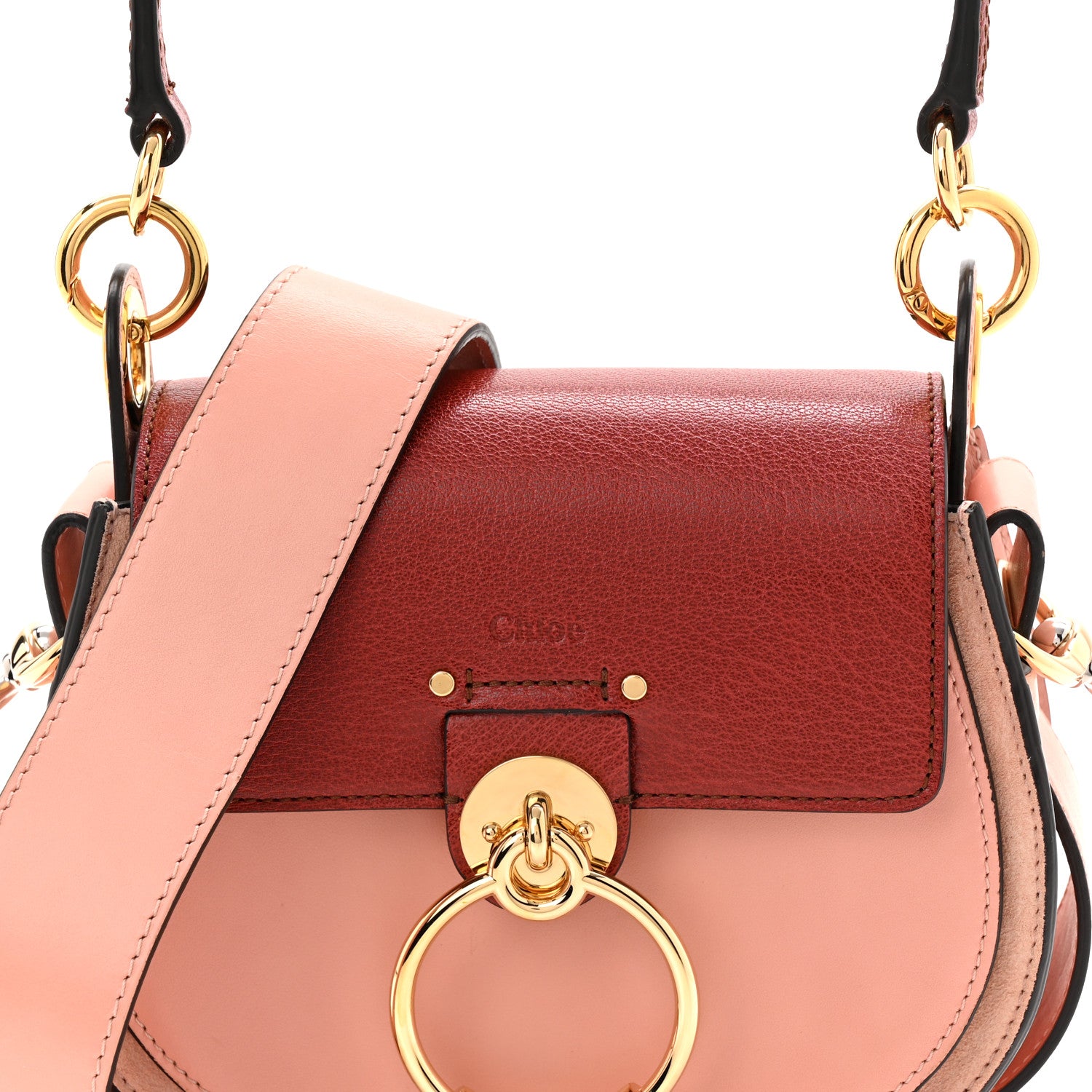Chloe Calfskin Small Tess Bag Sepia Brown 7 of 9