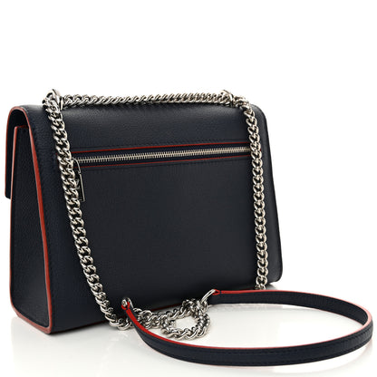Louis Vuitton Soft Calfskin My Lockme Chain Bag BB Marine Rouge 3 of 9
