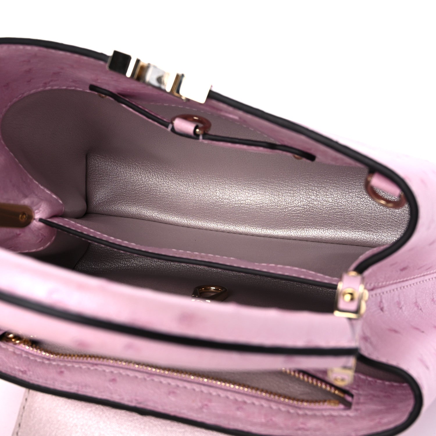 Louis Vuitton Ostrich Capucines BB Pear 5 of 8