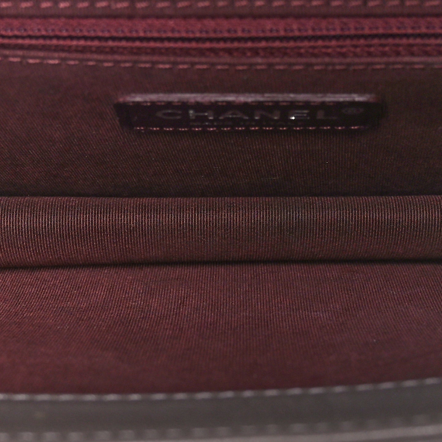 Goatskin Quilted Large CC University Top Handle Flap Grey