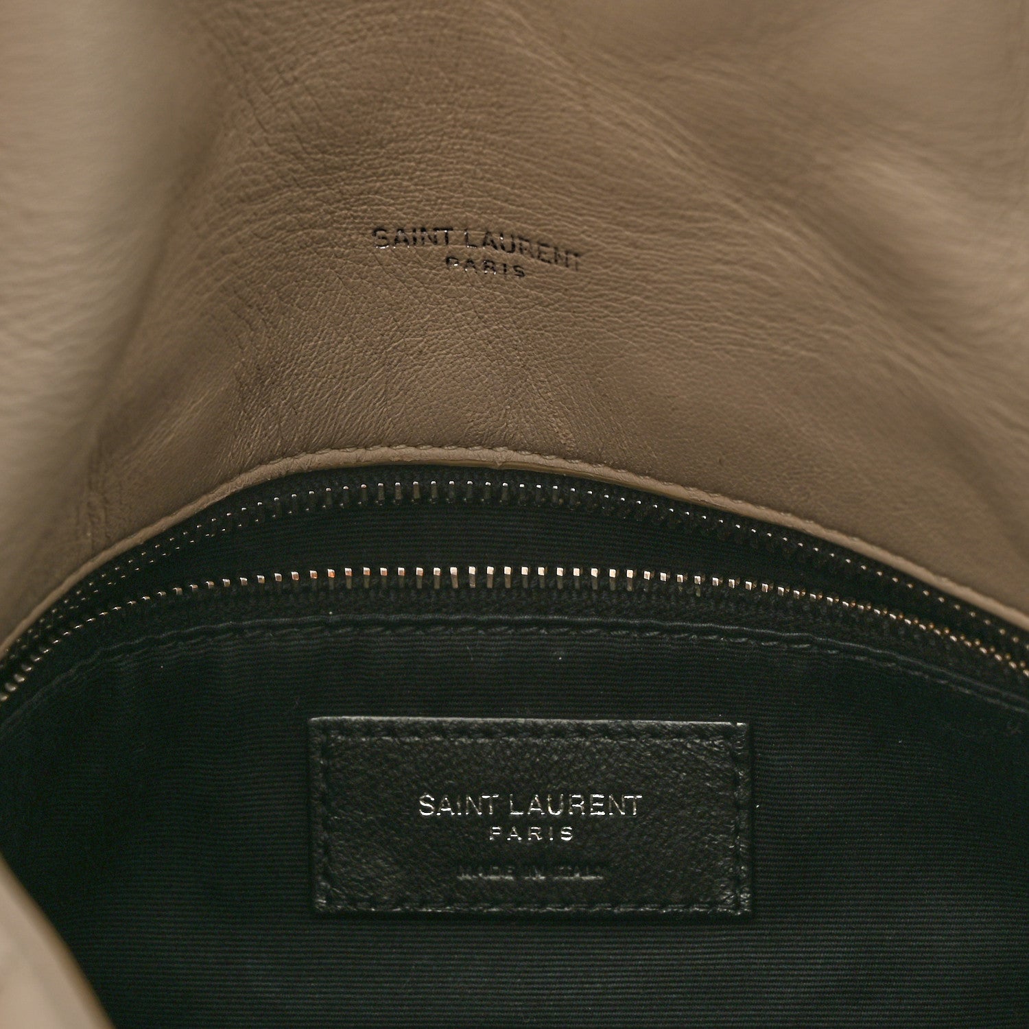 Saint Laurent Lambskin Quilted Small Loulou Puffer Monogram Chain Satchel Blanc Vintage 7 of 16