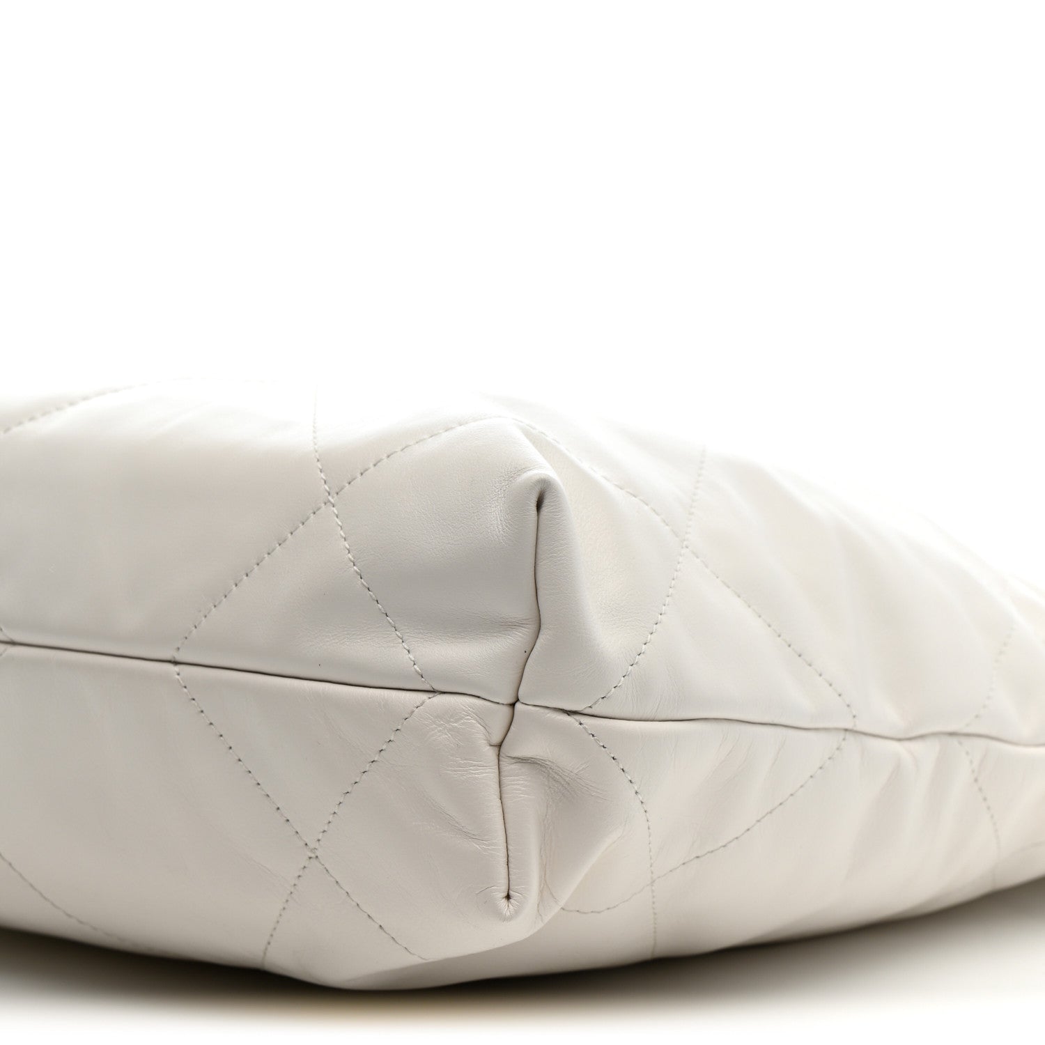 Chanel Shiny Calfskin Quilted Small Rainbow Chanel 22 White 11 of 11