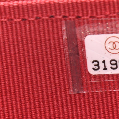 Chanel Lambskin Quilted Small Top Handle Vanity Case With Chain Red 7 of 11