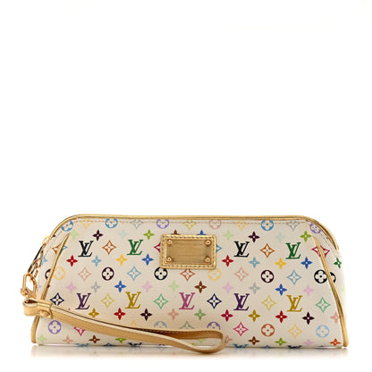 Louis Vuitton Monogram Multicolor Kate Clutch White 1 of 11