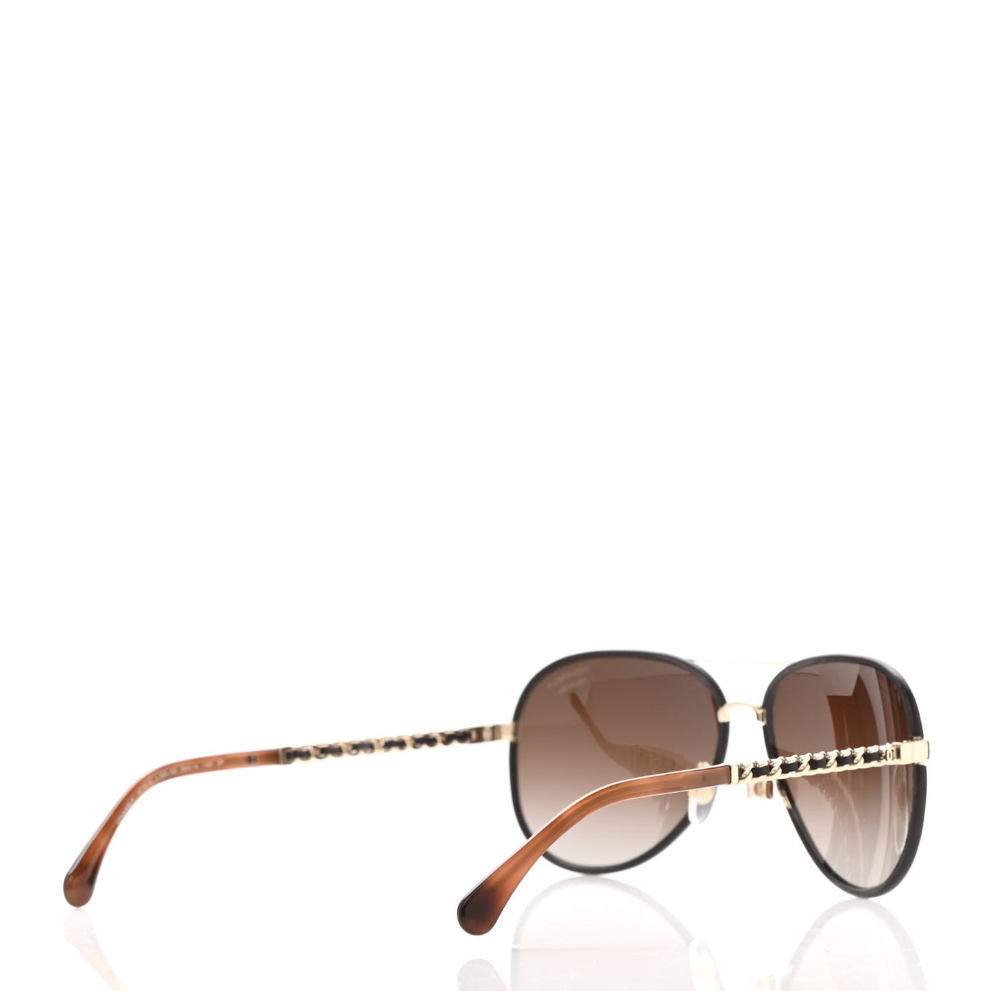 Metal Polarized Pilot Winter Sunglasses 4219-Q Brown