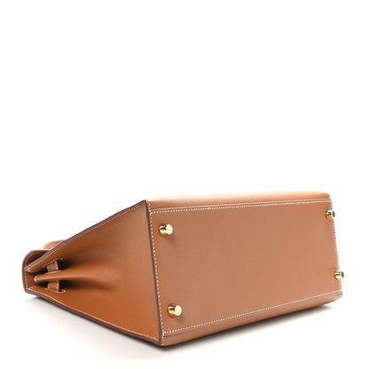 Hermes Epsom Kelly Sellier 28 Gold 4 of 10