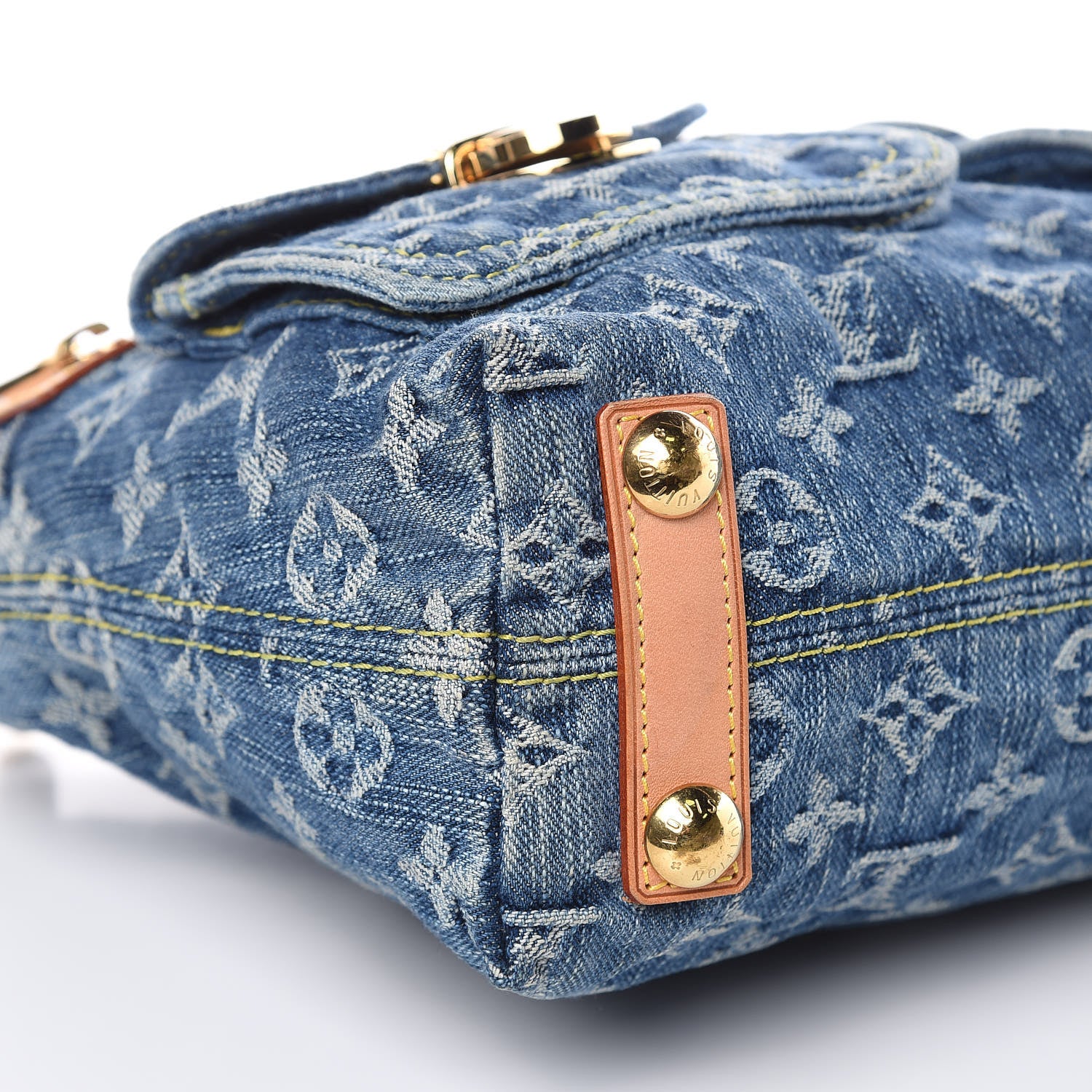 Louis Vuitton Monogram Denim Baggy PM Blue 8 of 10