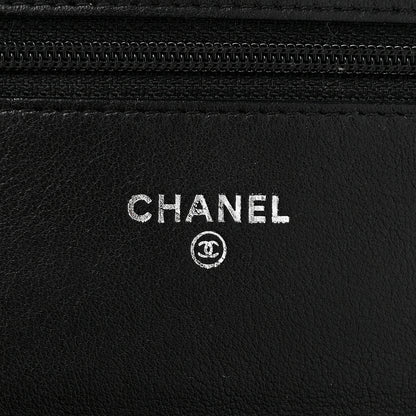 Chanel Glazed Calfskin Boy Wallet On Chain WOC Black 8 of 16