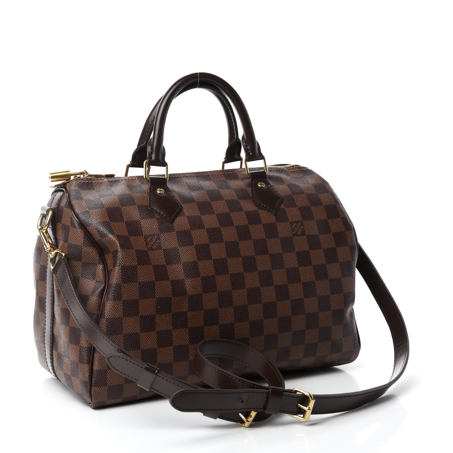 Louis Vuitton Damier Ebene Speedy Bandouliere 30 3 of 10