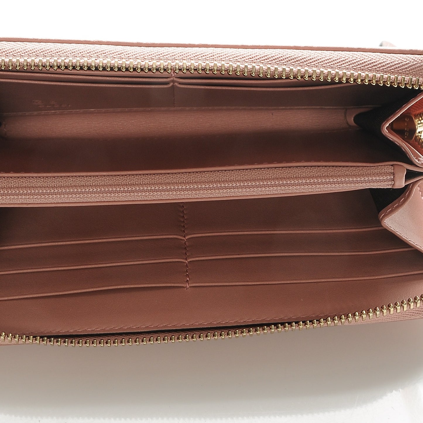 Microguccissima Zip Around Wallet Soft Pink