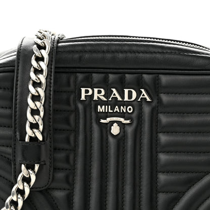 Prada Soft Calfskin Diagramme Camera Bag Black 8 of 11