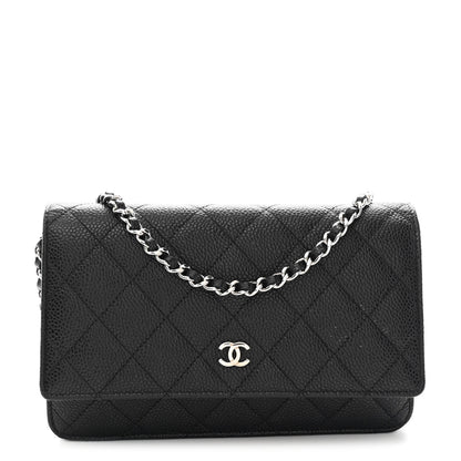 Chanel Caviar Quilted Wallet on Chain WOC Black 1 of 12