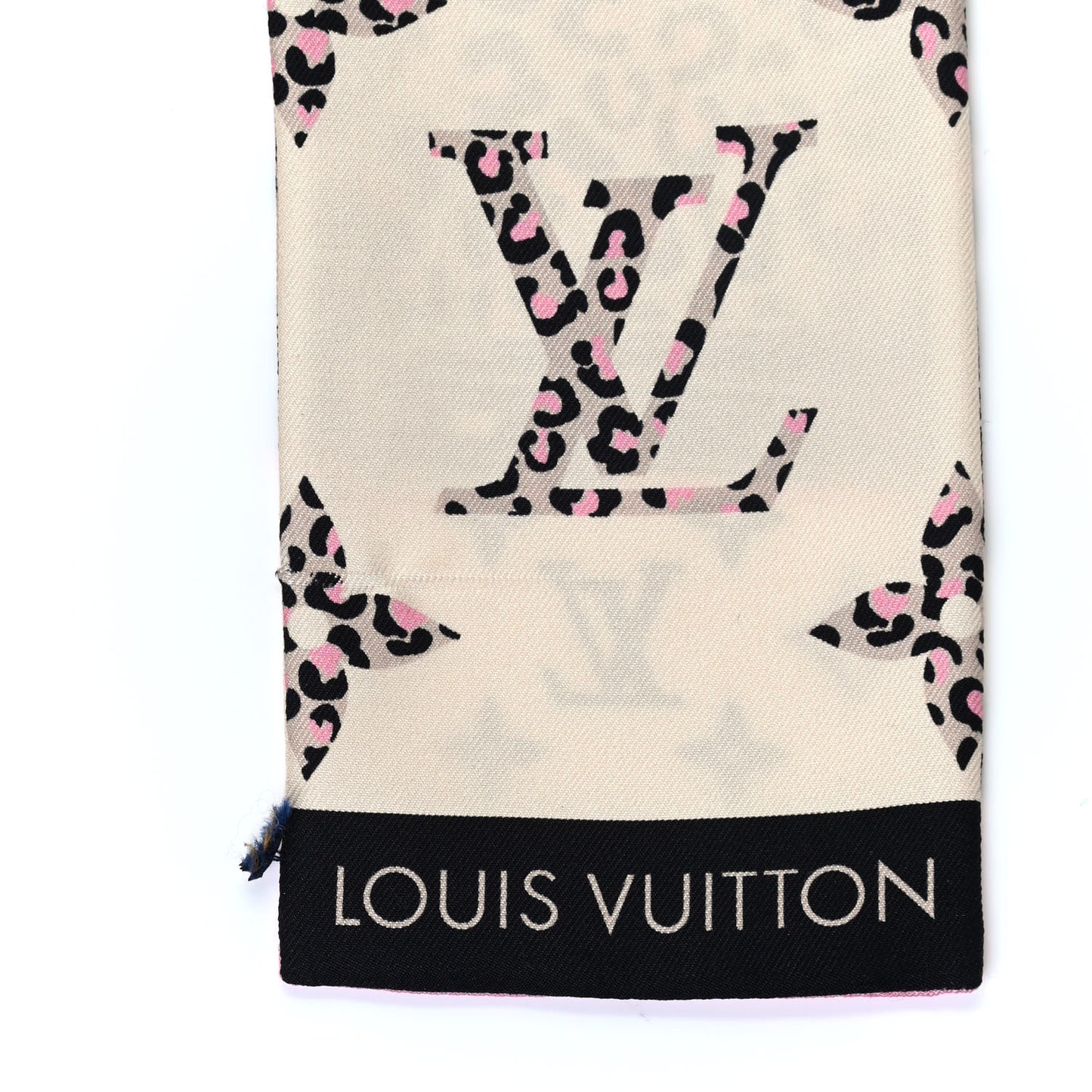 Silk Monogram Wild At Heart Bandeau Cream