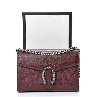 Gucci Dollar Calfskin Crystal Mini Dionysus Chain Wallet Vintage Bordeaux 11 of 11