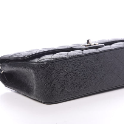 Chanel Caviar Quilted Medium Double Flap Black 8 of 14