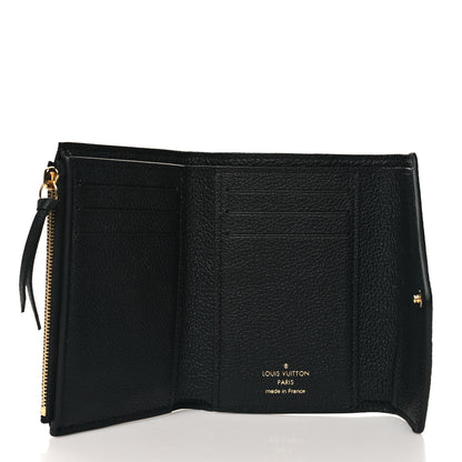 Louis Vuitton LOUIS VUITTON Empreinte Monogram Giant Victorine Wallet Black Beige 5 of 7