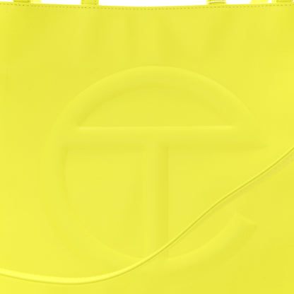 Telfar Vegan Leather Large Shopping Bag Highlighter Yellow 8 of 10