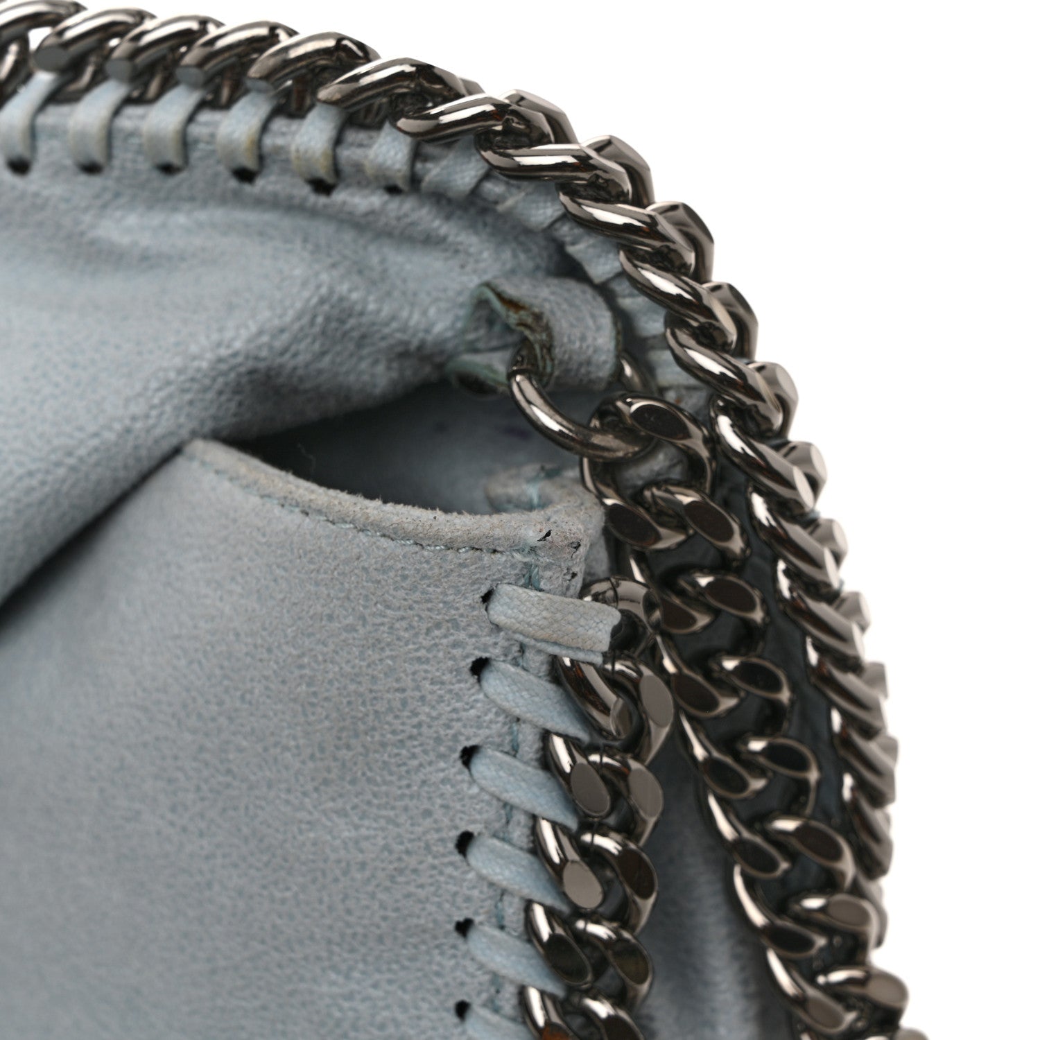 Stella McCartney Shaggy Deer Falabella Crossbody Clutch Ice Blue 11 of 11