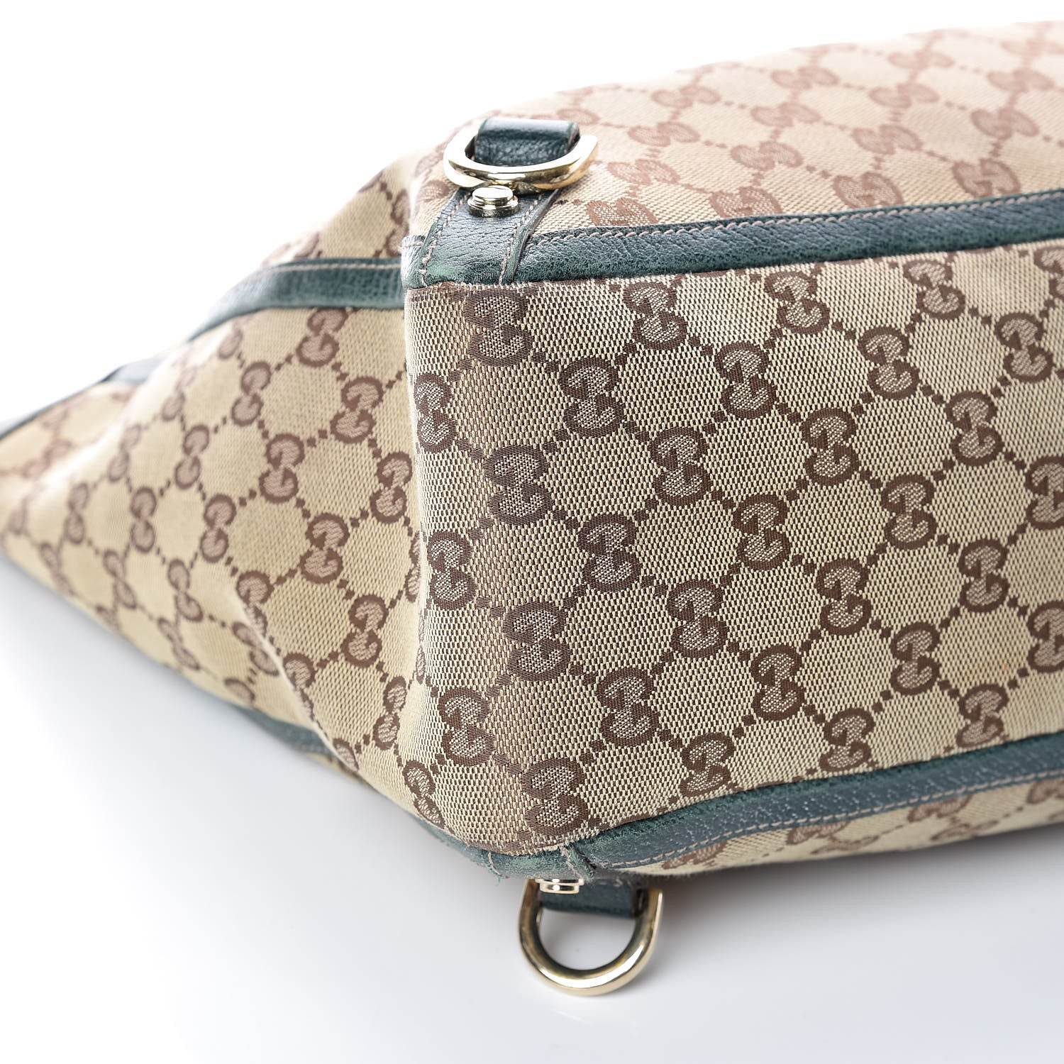 Gucci Monogram Large Abbey Tote Green 5 of 18
