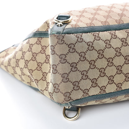 Gucci Monogram Large Abbey Tote Green 5 of 18