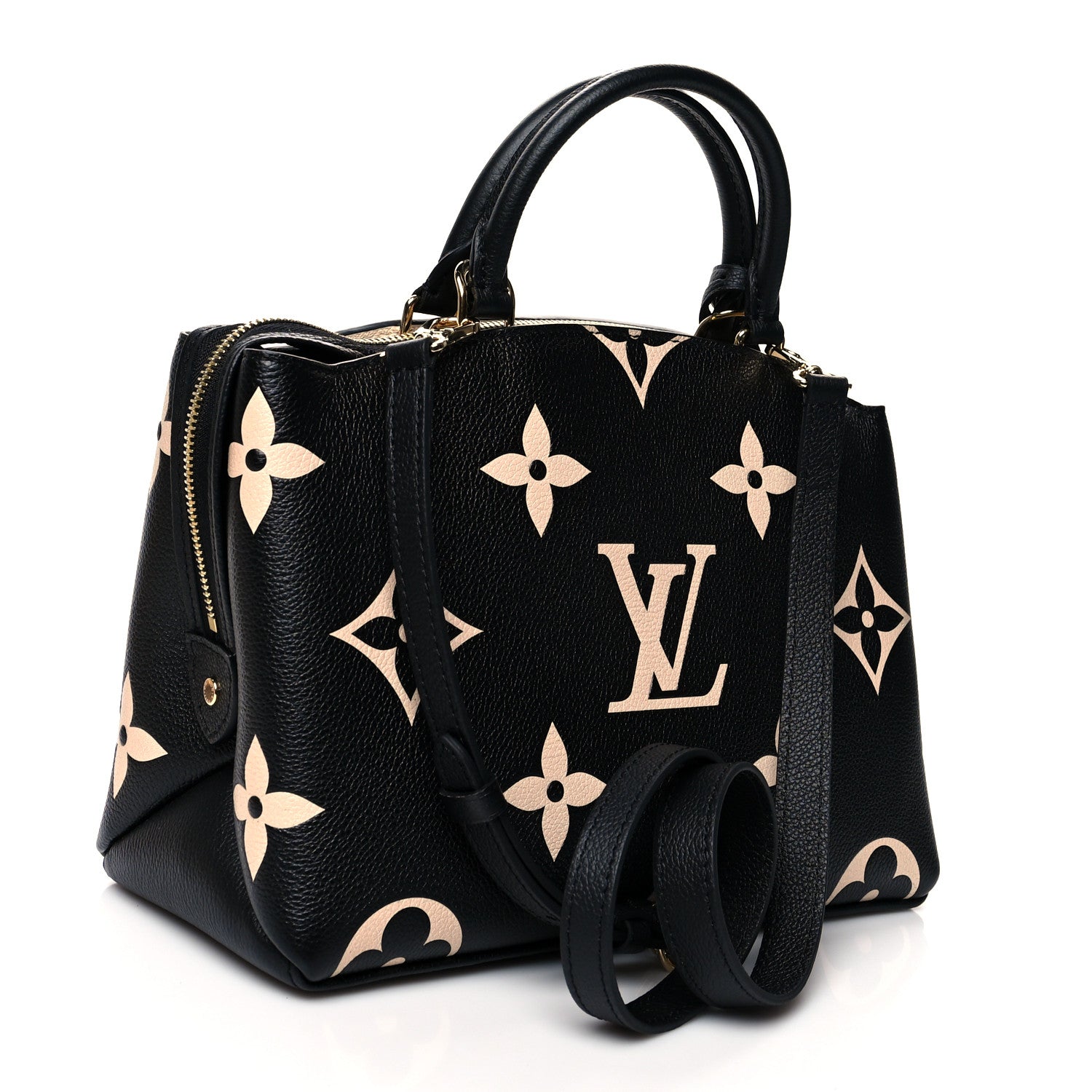 Louis Vuitton Empreinte Monogram Giant Petit Palais Black Beige 3 of 9