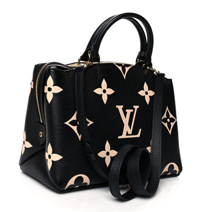 Louis Vuitton Empreinte Monogram Giant Petit Palais Black Beige 3 of 9