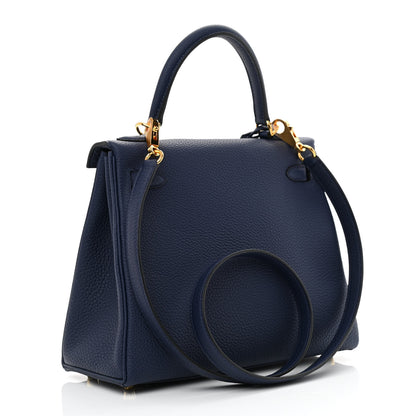 Hermes Togo Kelly Retourne 25 Bleu Saphir 3 of 11