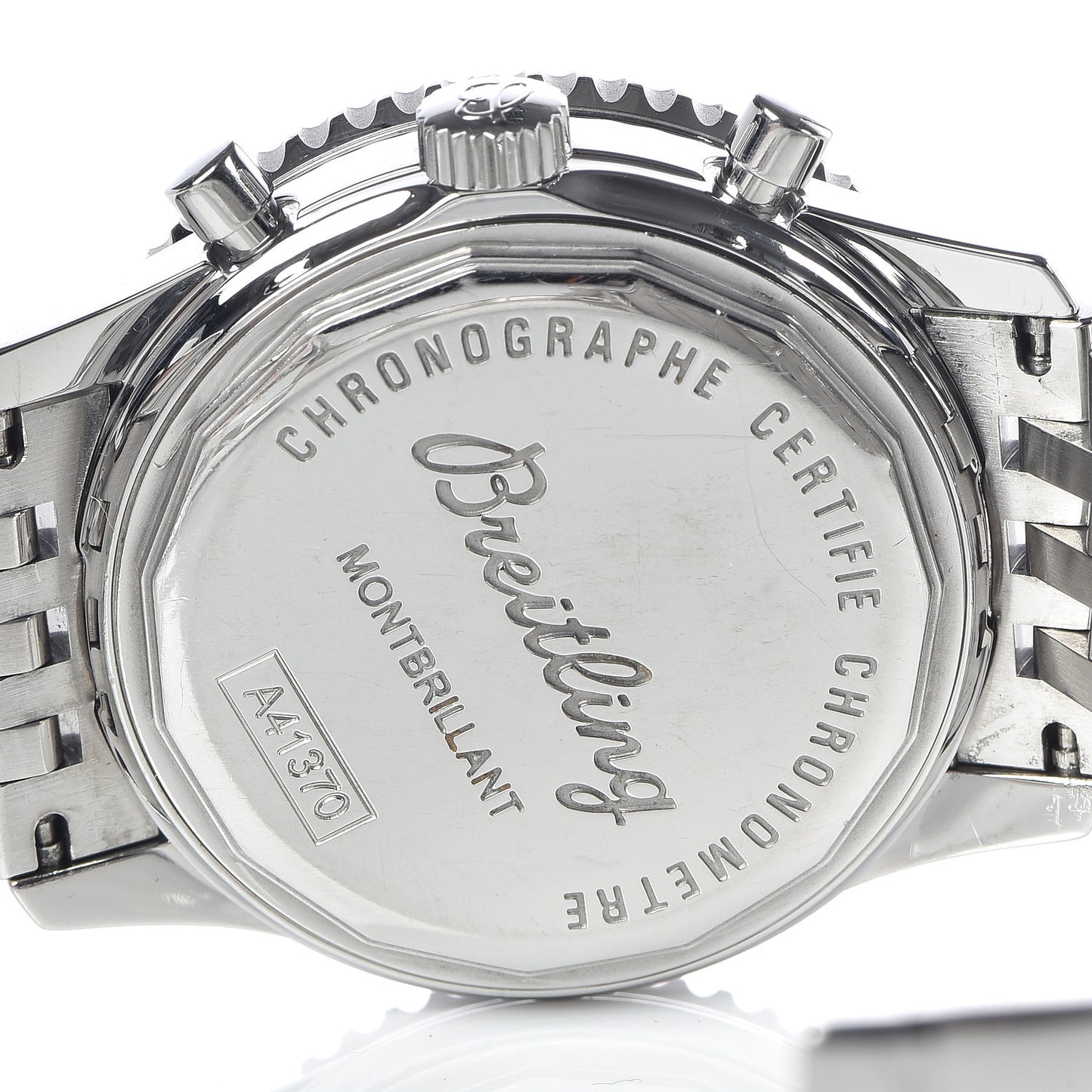 Stainless Steel 38mm Navitimer Montbrillant Chronograph Automatic Watch A41330