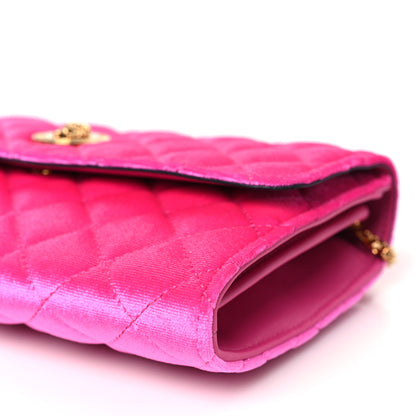 Versace Velvet Quilted Medusa Wallet On Chain Pink 9 of 9