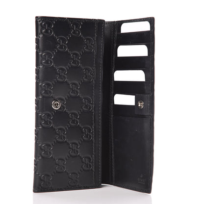Gucci Guccissima Avel Continental Flap Wallet Black 5 of 9