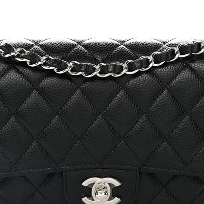 Chanel Caviar Quilted Medium Double Flap Black 7 of 10