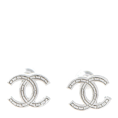 Chanel Metal CC Earrings Silver 1 of 4