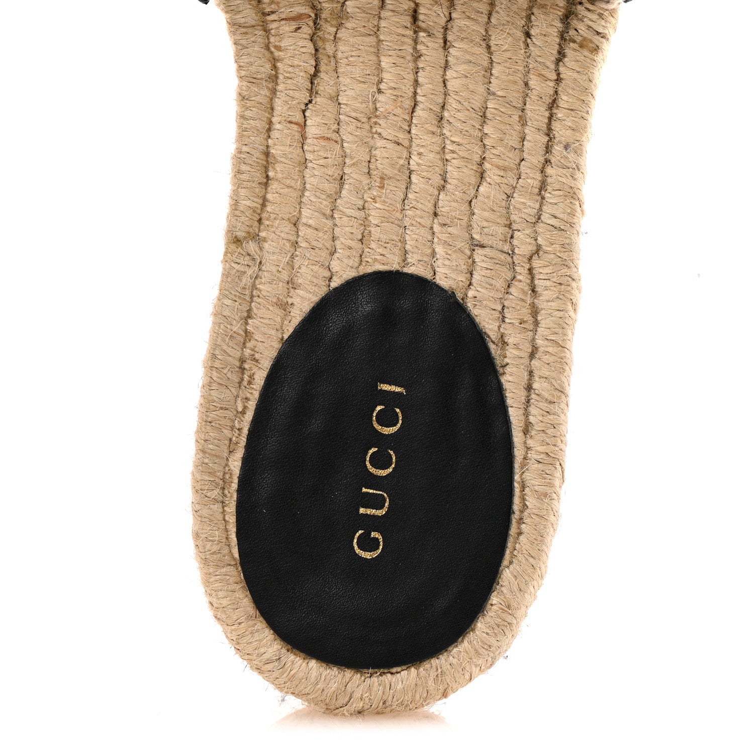 Gucci Monogram Matelasse GG Marmont Espadrille 20mm Slide Sandals 40 Beige Ebony Black 7 of 11