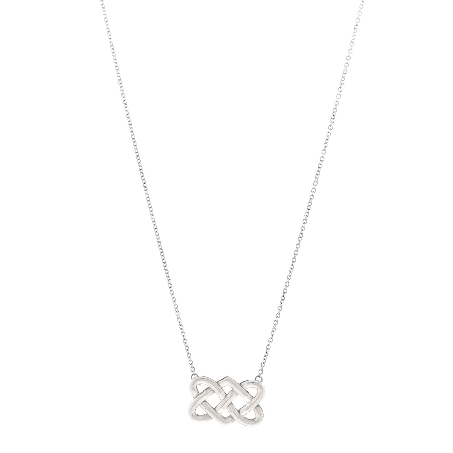 Tiffany Sterling Silver Paloma Picasso Celtic Knot Pendant Necklace 1 of 4