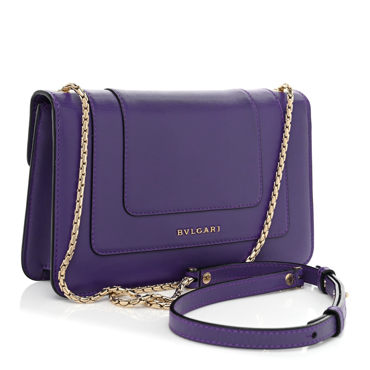 Calfskin Serpenti Forever Crossbody Bag Amethyst