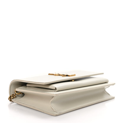 Saint Laurent Calfskin Monogram Sunset Chain Wallet Crema Soft 4 of 10