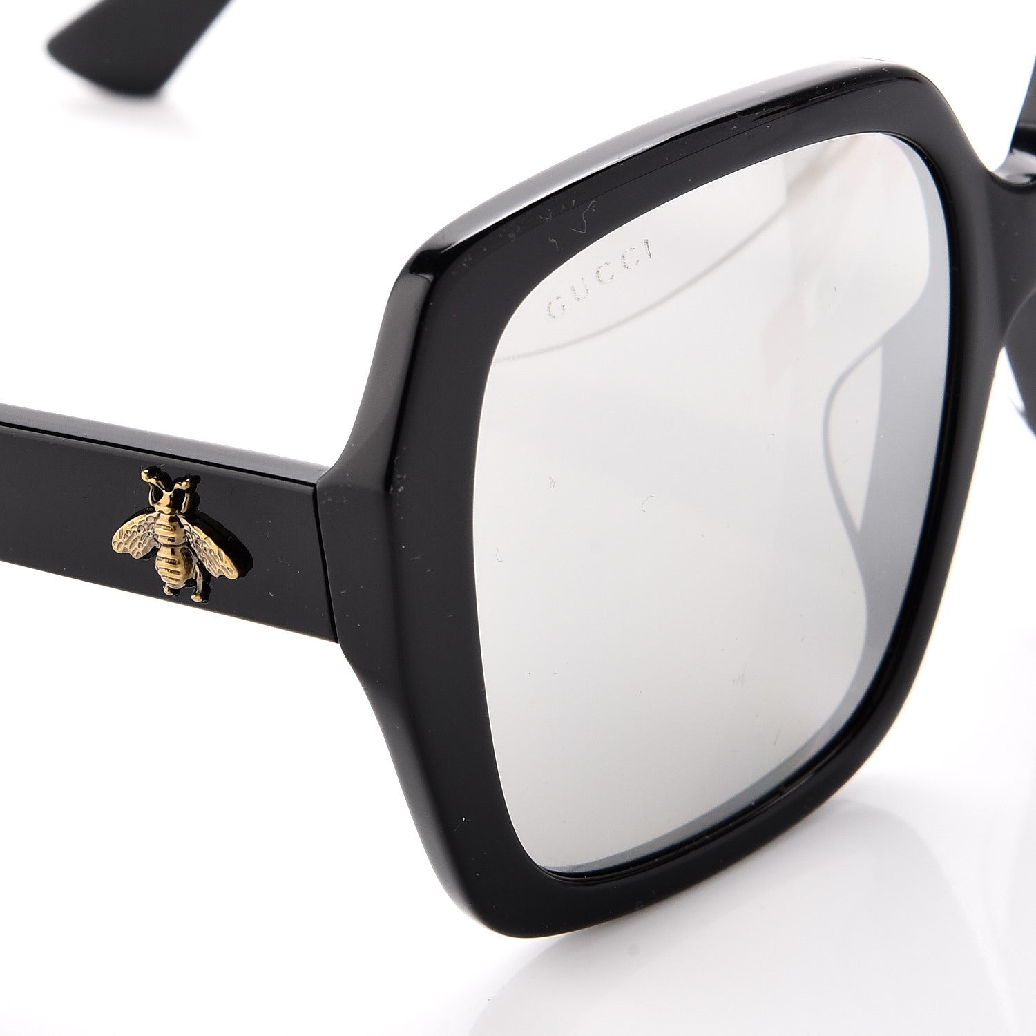 Gucci Acetate Square Frame GG 0096/A Sunglasses Black 6 of 6