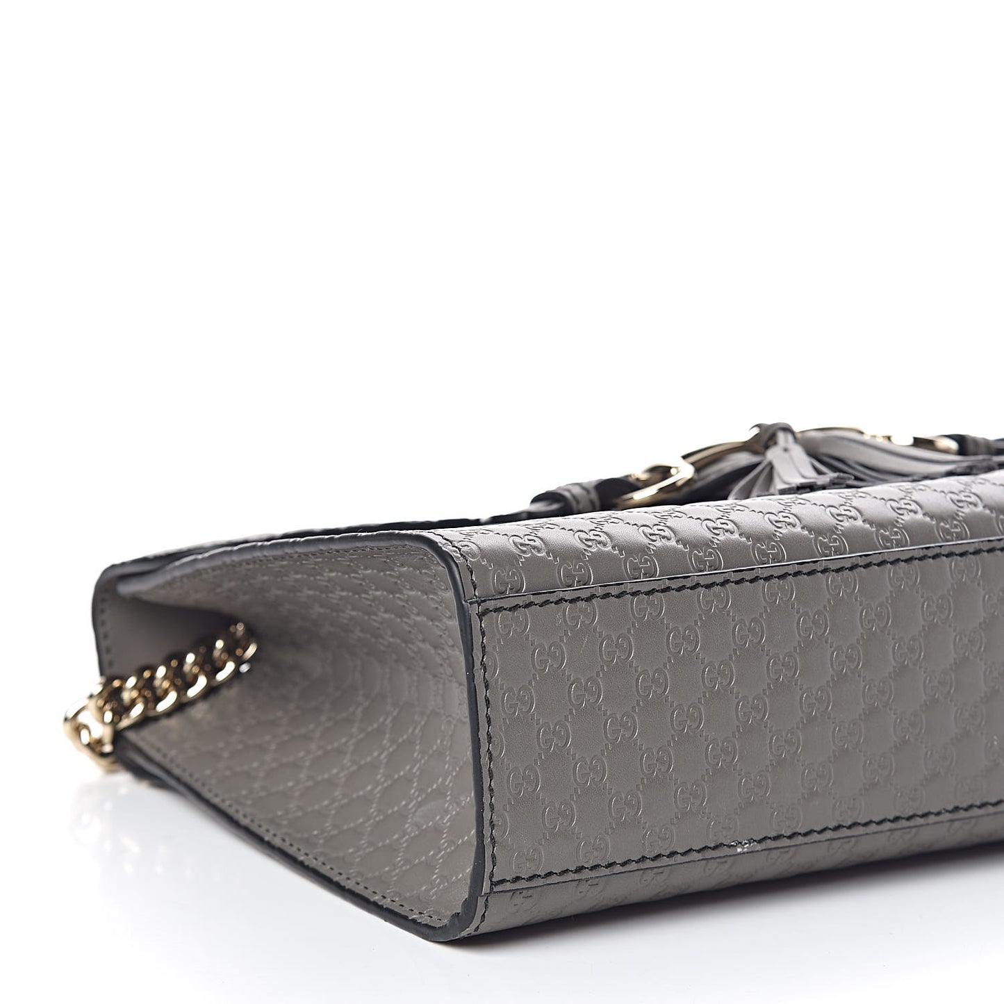 Soft Microguccissima Medium Emily Chain Shoulder Bag Loess