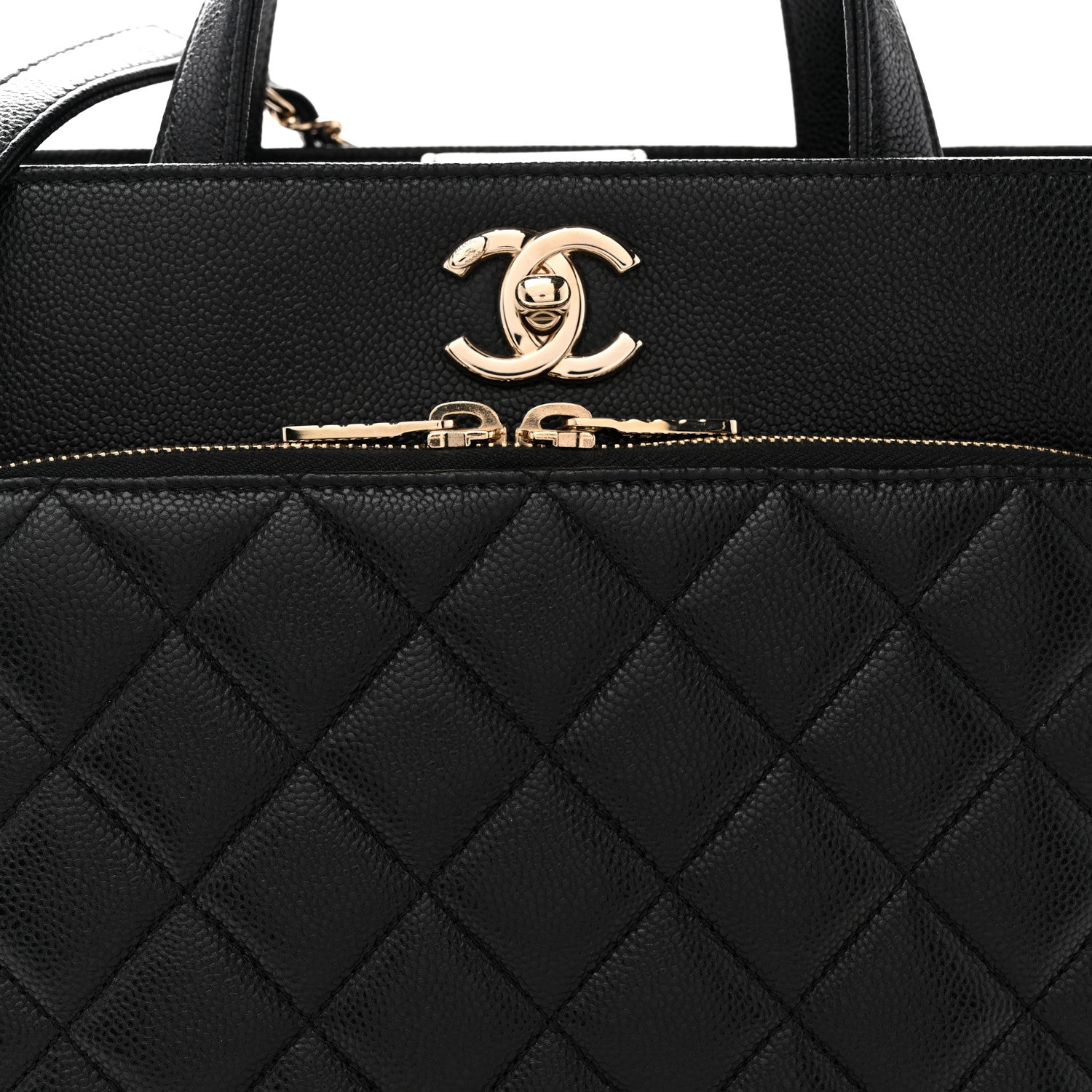 Chanel Caviar Quilted Small Business Affinity Shopping Bag Black 8 of 10