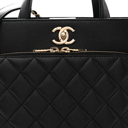 Chanel Caviar Quilted Small Business Affinity Shopping Bag Black 8 of 10