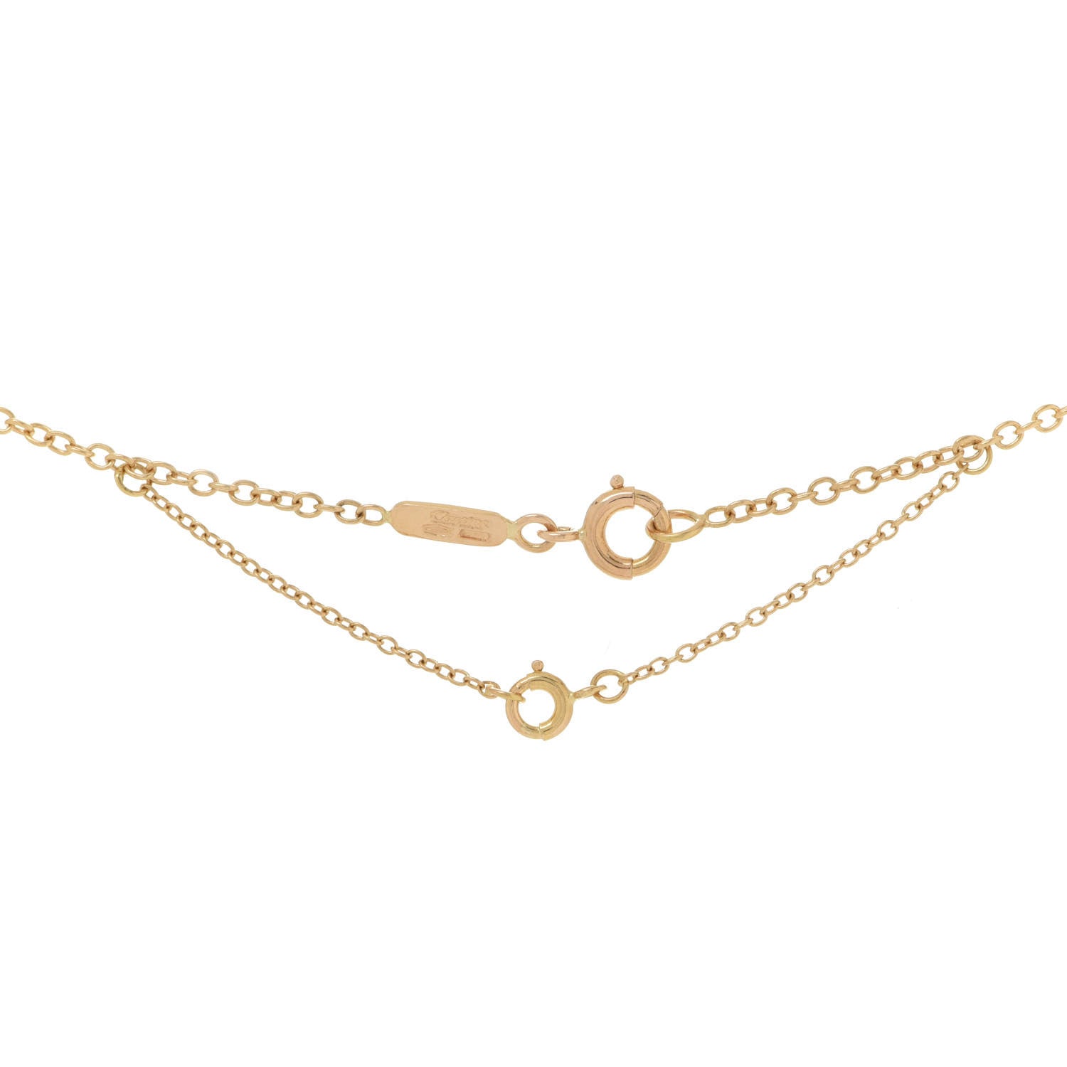 Cartier 18K Yellow Gold Diamond Hindu Floral Pendant Necklace 6 of 6