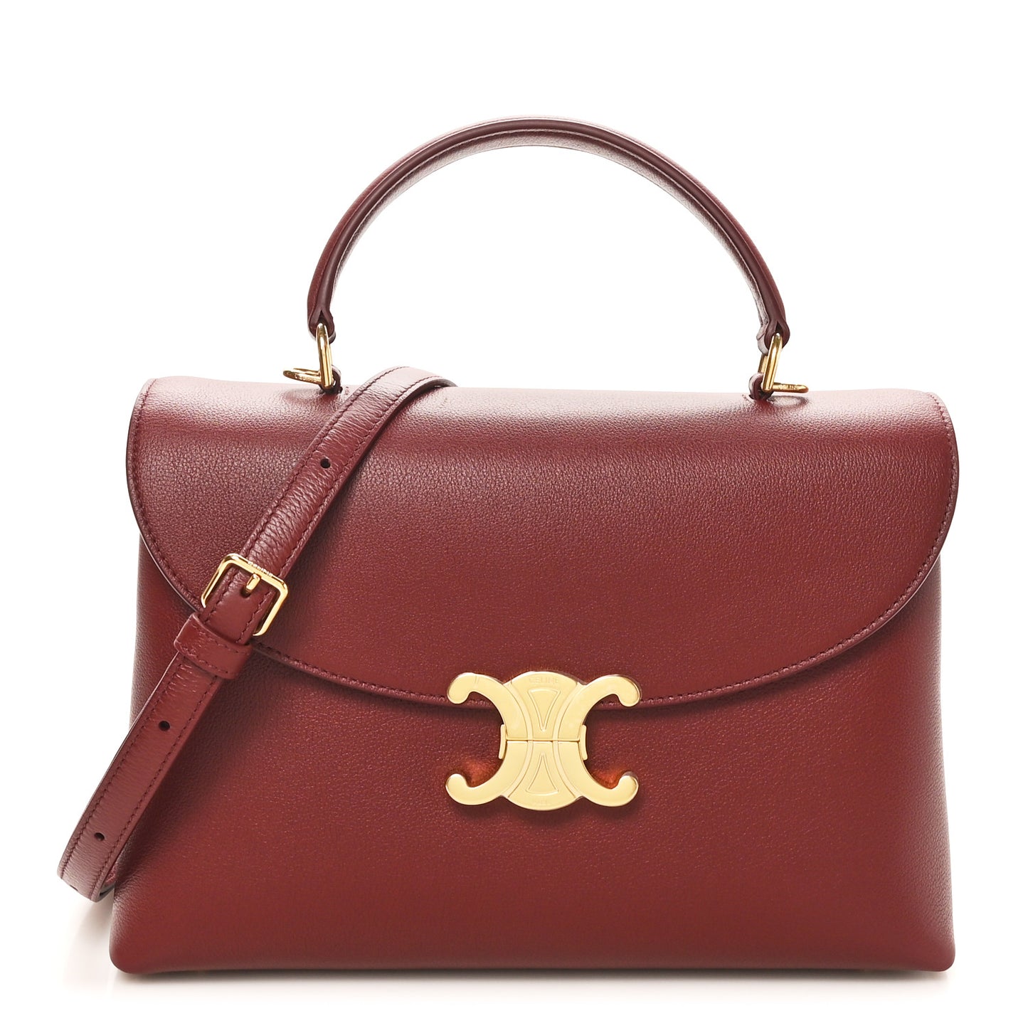 Supple Grained Calfskin Medium Nino Light Burgundy
