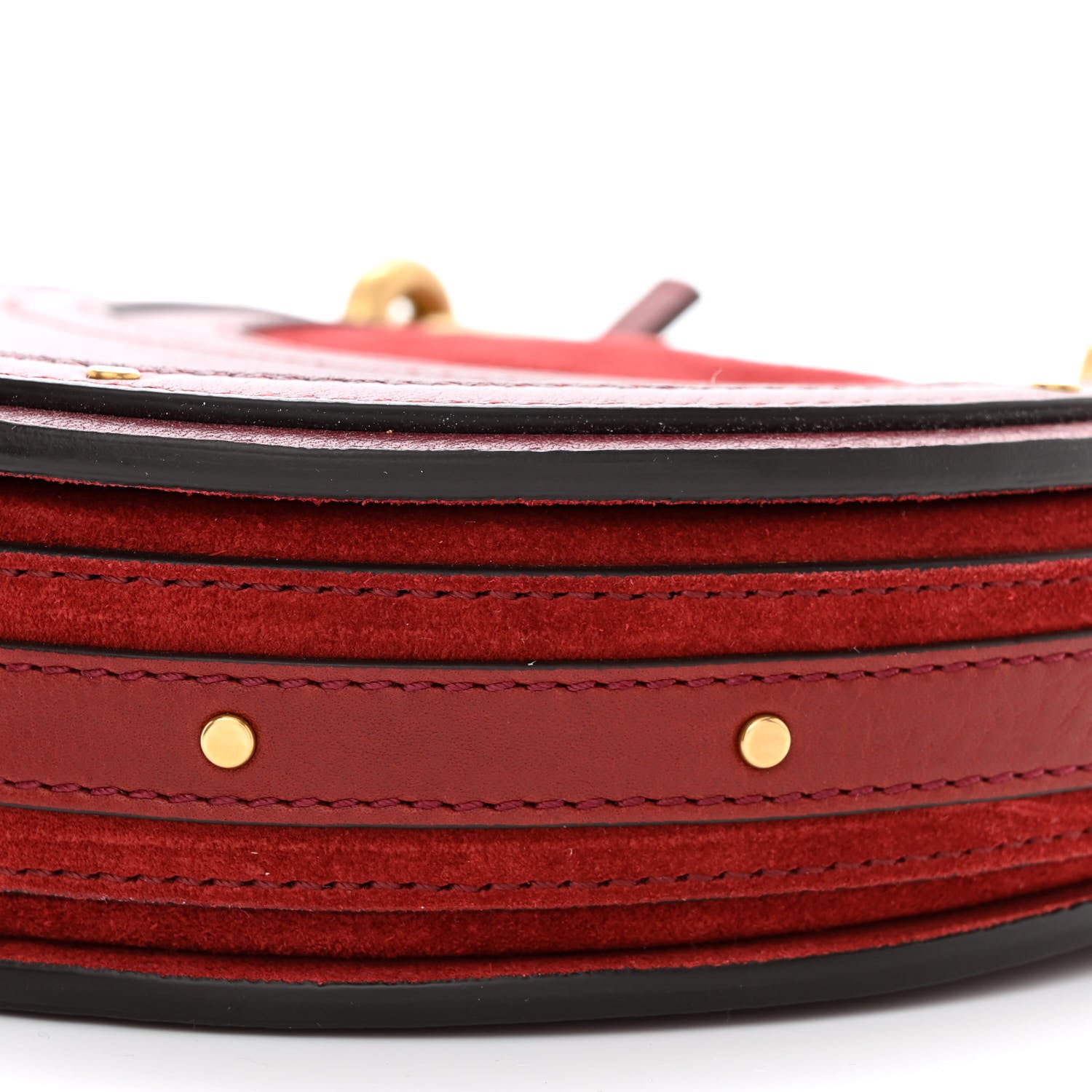 Chloe Calfskin Suede Small Pixie Bag Sienna Red 10 of 10