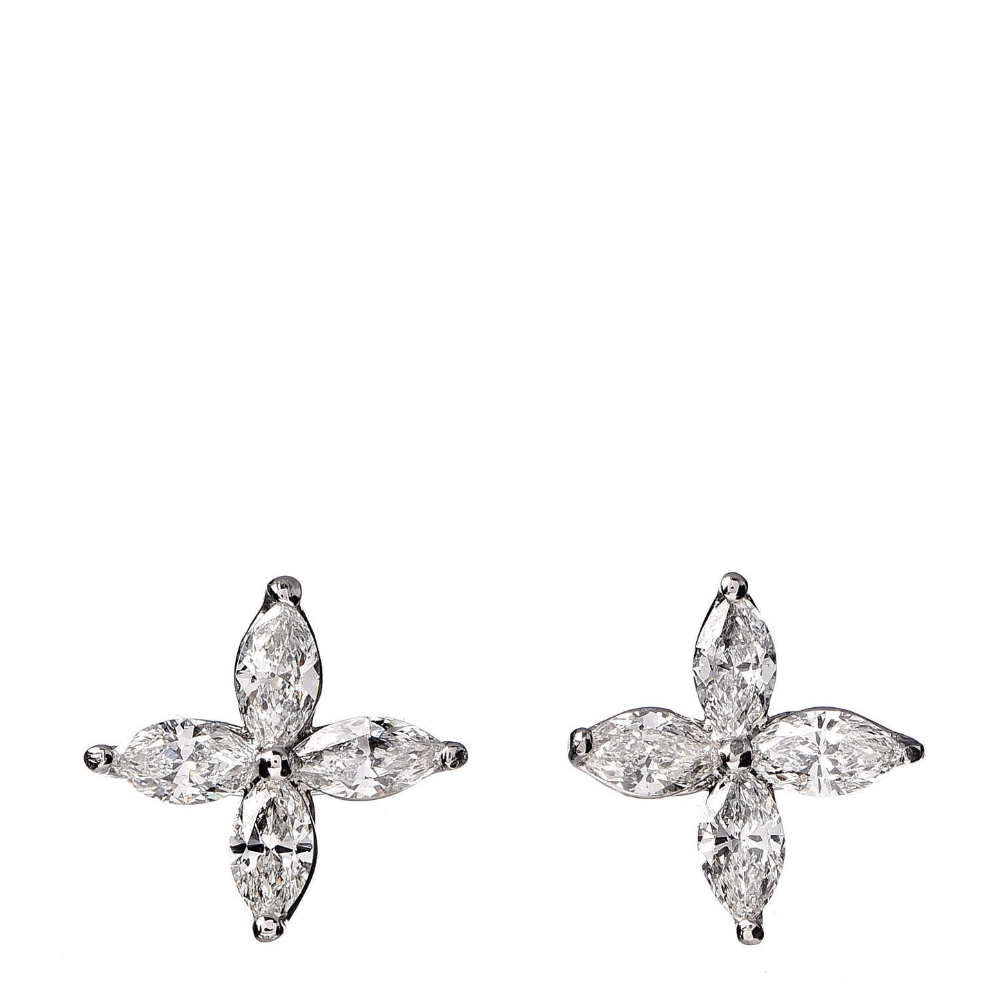 Platinum Diamond .84ctw Victoria Earrings