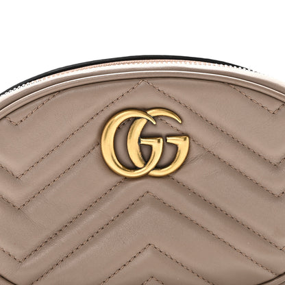 Gucci Calfskin Matelasse GG Marmont Belt Bag 85 34 Porcelain Rose 9 of 12