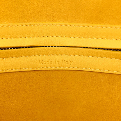 Celine Supple Calfskin Medium Phantom Luggage Sun Yellow 6 of 18