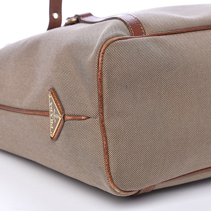 Prada Jacquard Logo Tote Corda Brandy 8 of 18
